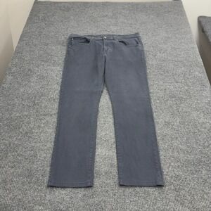 DL1961 Pants Mens 38 Grey Cotton XTWILL 360 Comfort Straight Casual Style